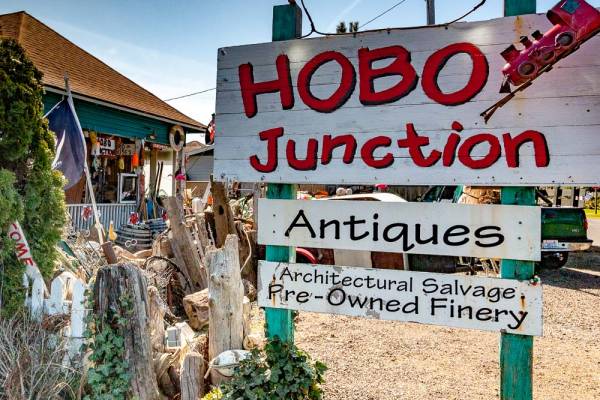 Antique store outside