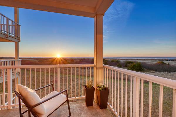 View of Long Beach sunset
