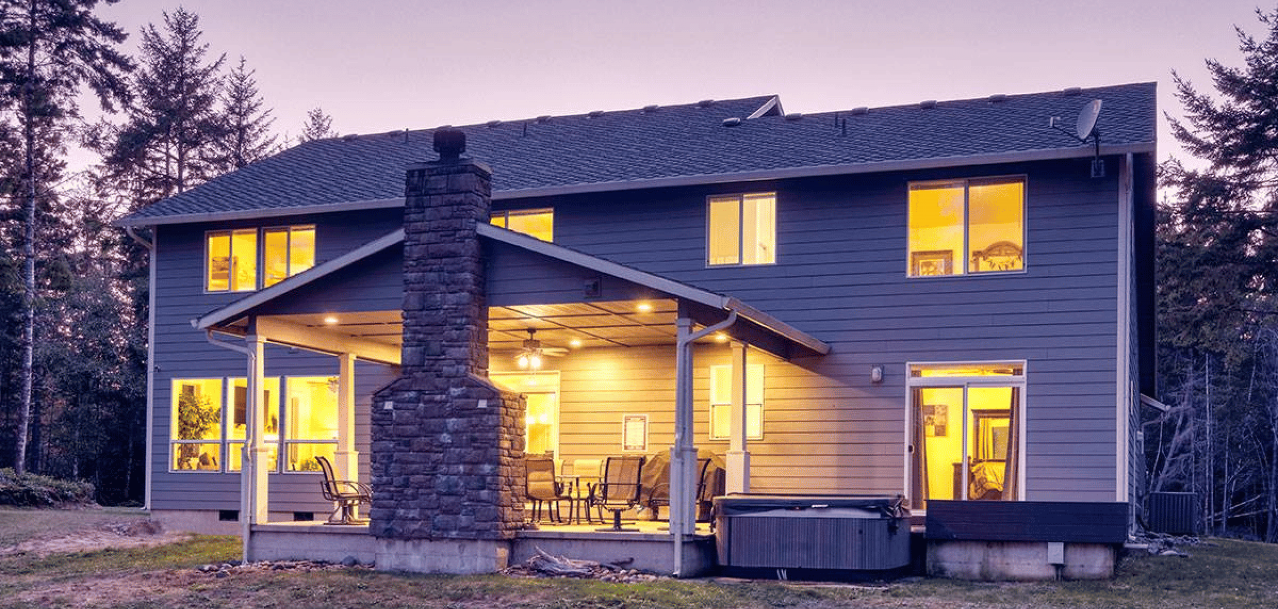 Lake house | Rear | Bloomer Estates Vacation Rentals