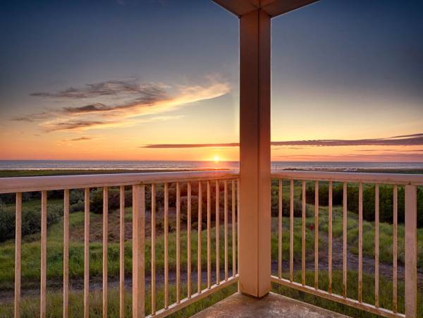 Couples love staying at Sunset Romance Vacation Rental Perfect for Romantic weekends, Sunset vacation rental view from the deck