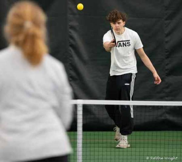 Pickleball is the new national pastime Teenager playing pickleball