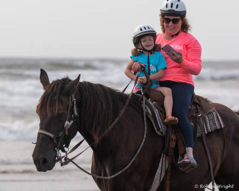 Kids love riding horses Horseback riding