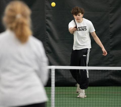 Teenager enjoying a game of pickleball