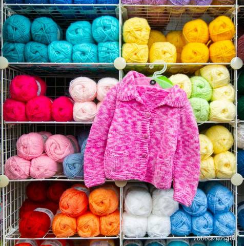 Tapestry Rose Yarn Shop Knit sweater pink