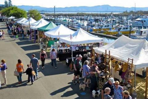 Saturday market at the Port