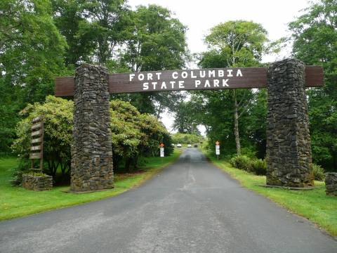 Cape Disappointment is a great place for family fun. Fort Columbia Entrance