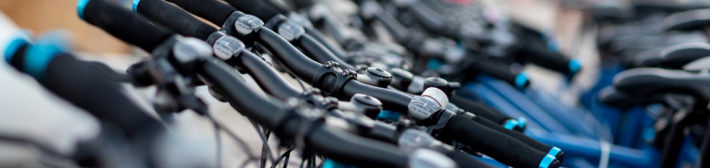 Several Bicycles at a bike shop